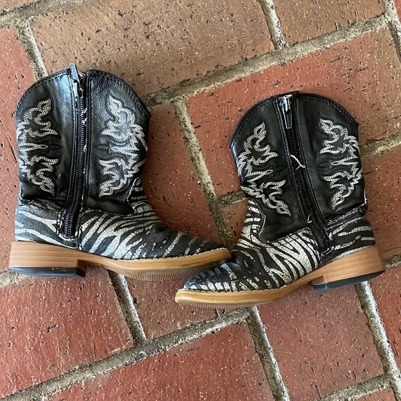 Roper Infant Zebra Cowboy Boots - Picture 1 of 6